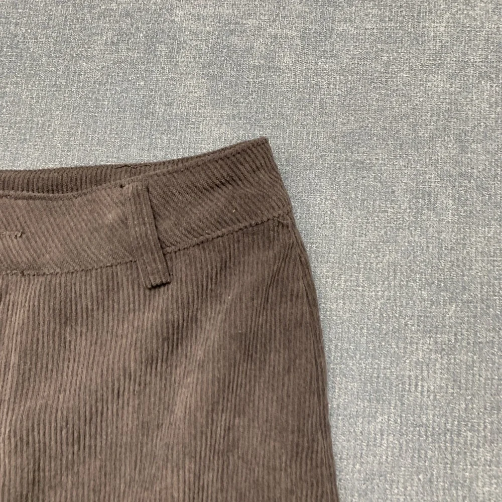 Windsor Stylish Vibe Corduroy Mini Skort Skirt Womens XS Black High-Rise Waist
